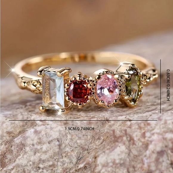Jewelry | Vintage Style Colorful Ring | Poshmark